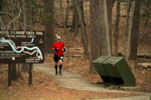 Author Travis Liles finishing up the 50 mile day.