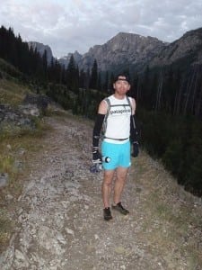 Ty Draney kicking it in the Wind River Mts in his MT110.