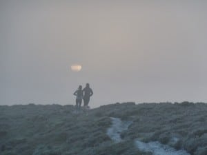 Winter running on Ilkley Moor. Photo: Morgan Williams