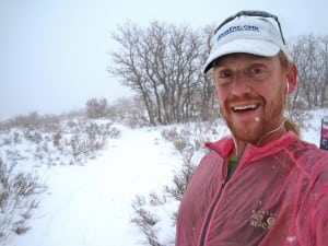 Me atop my favorite local trail loop late last month.