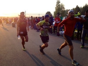 Tony, Nick, and Zeke rolling into Fish Hatchery bright and early.