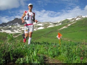 Julien Chorier running into Maggie Gulch