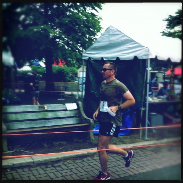 The author in the early stages of the race (photo courtesy of Duncan Larkin).
