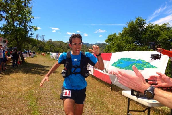 Gary Gellin is one excited guy. Photo: iRunFar/Bryon Powell