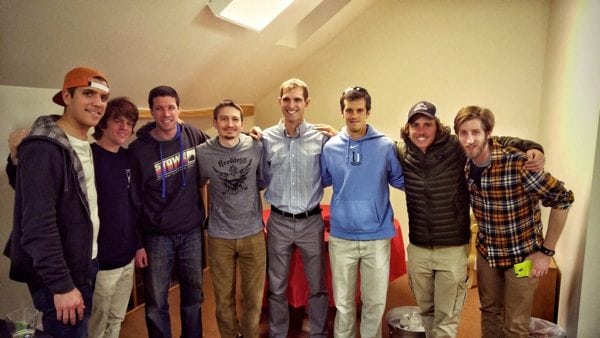 Me and a bunch of guys who attended a talk that I gave at Flash Sports Physical Therapy in Pennsylvania. I had a great time sharing my story that night.