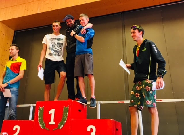 2017 KM Vertical de Fully mens podium