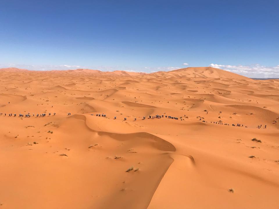 2018 Marathon des Sables in the Merozouga Dunes