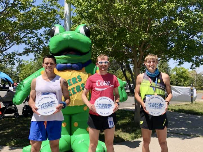 2021 American River 50 Mile men's podium