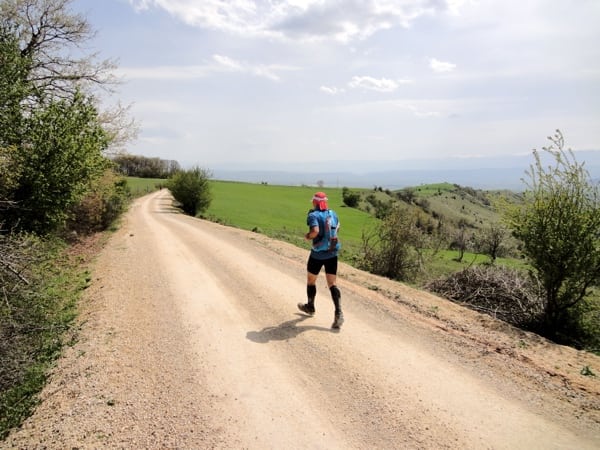 A runner in the Turkish countryside. Photo: Mike Place