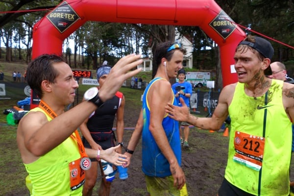 Alex Varner - Jorge Maravilla - Dylan Bowman - Tim Tollefson - 2014 TNF EC 50 - finish