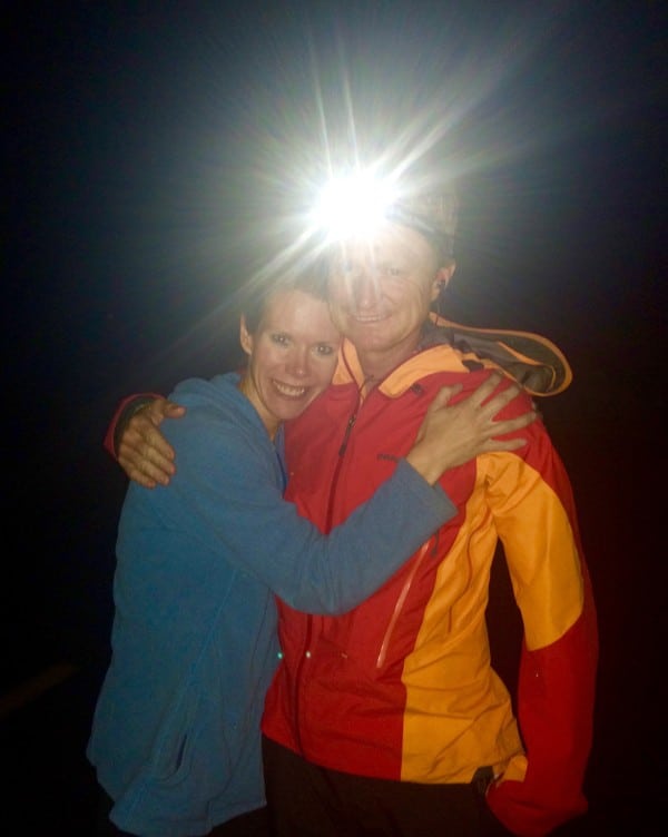 Andrew and his wife, Natalie, after his finish of the Colorado 14ers record in the summer of 2015. Photo courtesy of Natalie Hamilton.