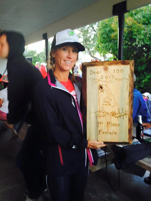 Angela Shartel, 2015 The Bear 100 Mile Champion