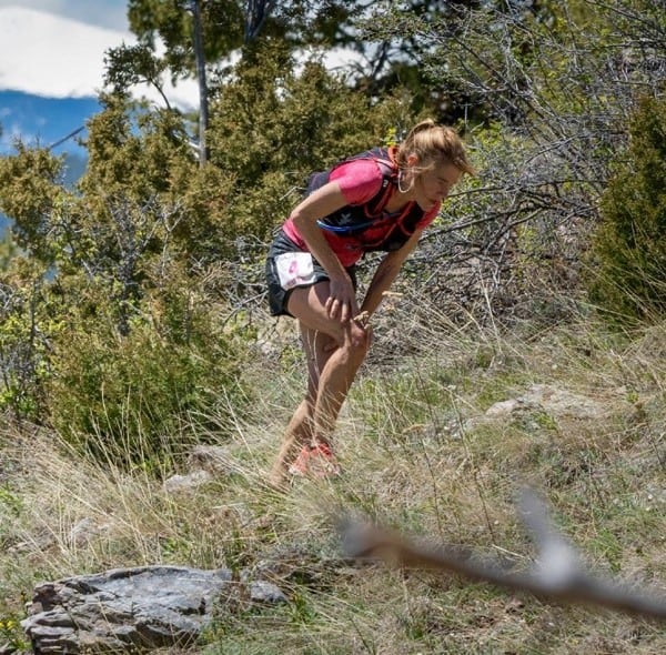 Anita Ortiz in 'burly' terrain. Photo: Kurt Hardester