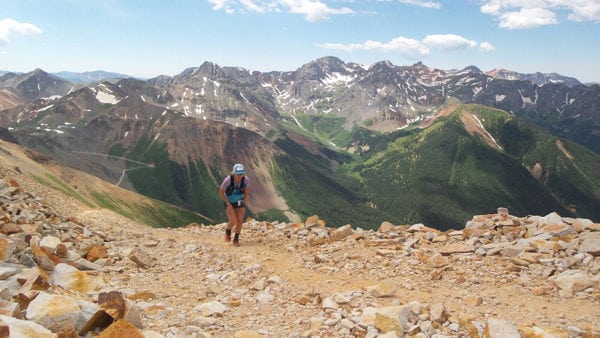 Anna Frost - 2016 Hardrock 100 - Oscar's Pass