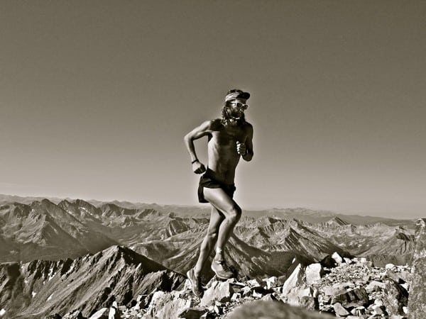 Anton Krupicka training in Colorado's Sawatch Range. Photo courtesy of Anton Krupicka.