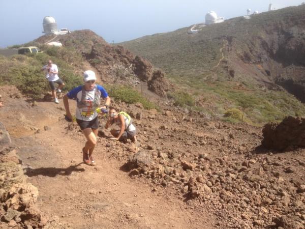 Dakota Jones running the 2012 Transvulcania Ultramarathon