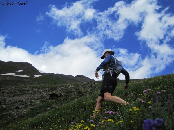 Descending through wildflowers in Boulder Gulch Boulder Gulch wildflowers