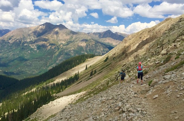 Changing arm swing to keep balance - trail running