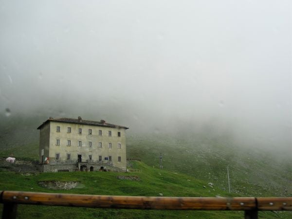 Only tangentially related to the race, I snapped this picture en route to the Col du Grand-Saint-Bernard while following the event. Col du Grand-Saint-Bernard UTMB 2010
