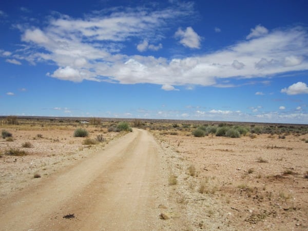 Daniel_Rowland_KAEM13_Stage_3_1 - Typicall dirt park roads and Kalahari landscape
