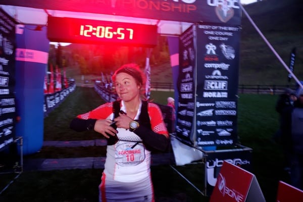 Emelie Forsberg - 2013 UROC 100k - Finish