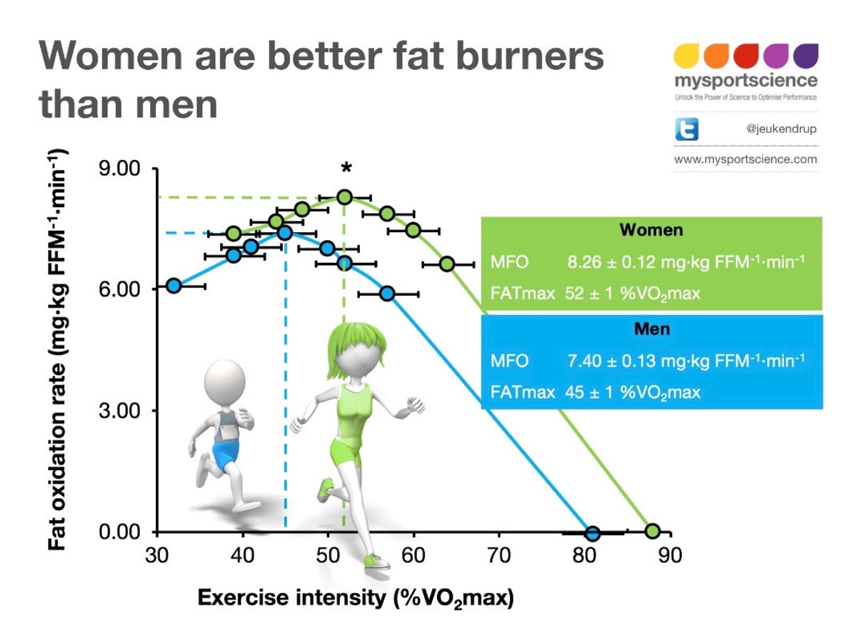 Females are better fat burners than males