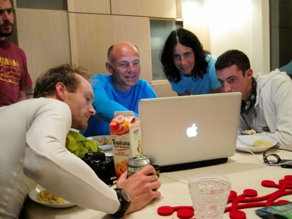 Geoff Roes, Nicolas Mermoud, and Kilian Jornet transforming disappointment into possibility. Geoff Roes Nicolas Mermoud Kilian Jornet UTMB 2010