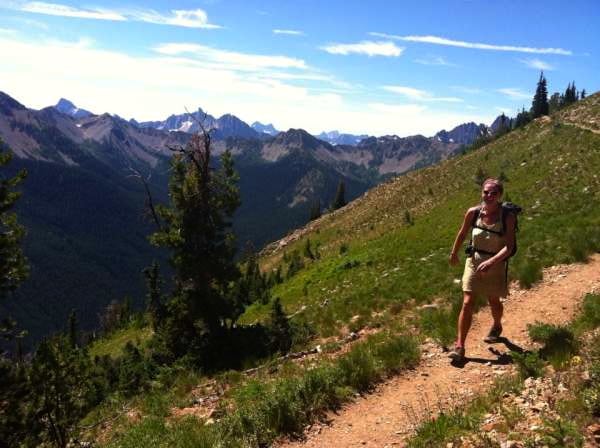 Heather Anderson near Hart's Pass, Washington