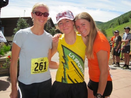 Holly Merriman (3rd), Megan Kimmel (1st), Rachel Cieslewicz (2nd) after the 2010 Jupiter Peak Steeplechase. Holly Merriman Megan Kimmel Rachel Cieslewicz