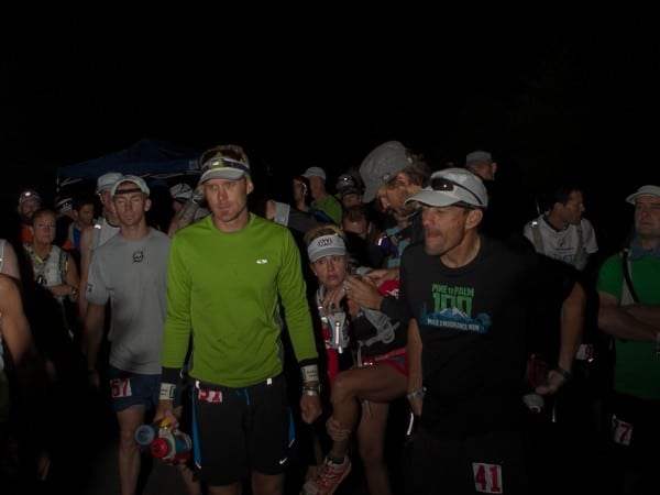 Jenn Benna (at center crouching) at the start of the 2012 Pine to Palm 100. Jenn Benna (at center crouching) at the start of the 2012 Pine to Palm 100.Jenn Benna (at center crouching) at the start of the 2012 Pine to Palm 100.