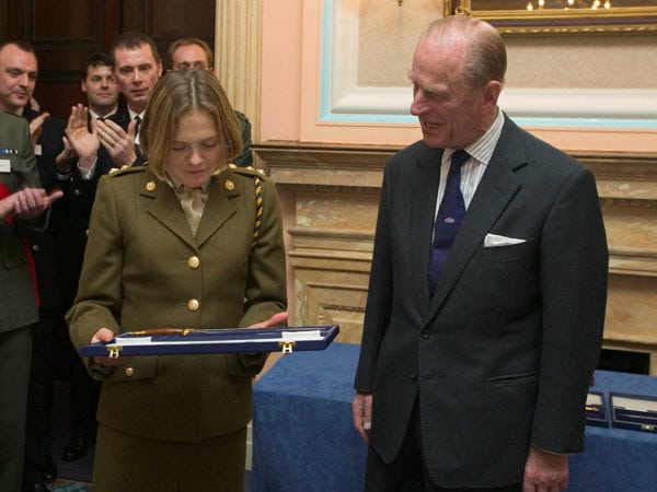 Jo Meek and Prince Philip