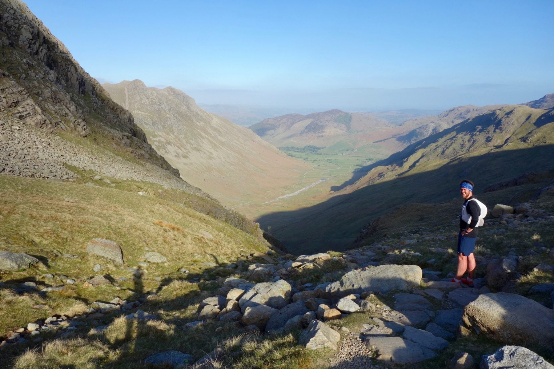 Joe Williams above Langdale