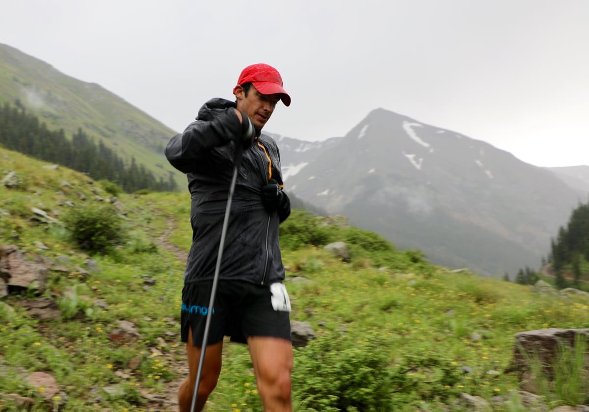 Kilian Jornet at Grouse Gulch - 2017 Hardrock 100