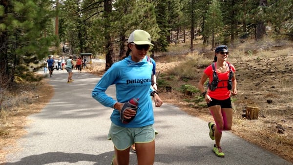 Krissy Moehl begins her FKT effort. Photo: Gary Gellin