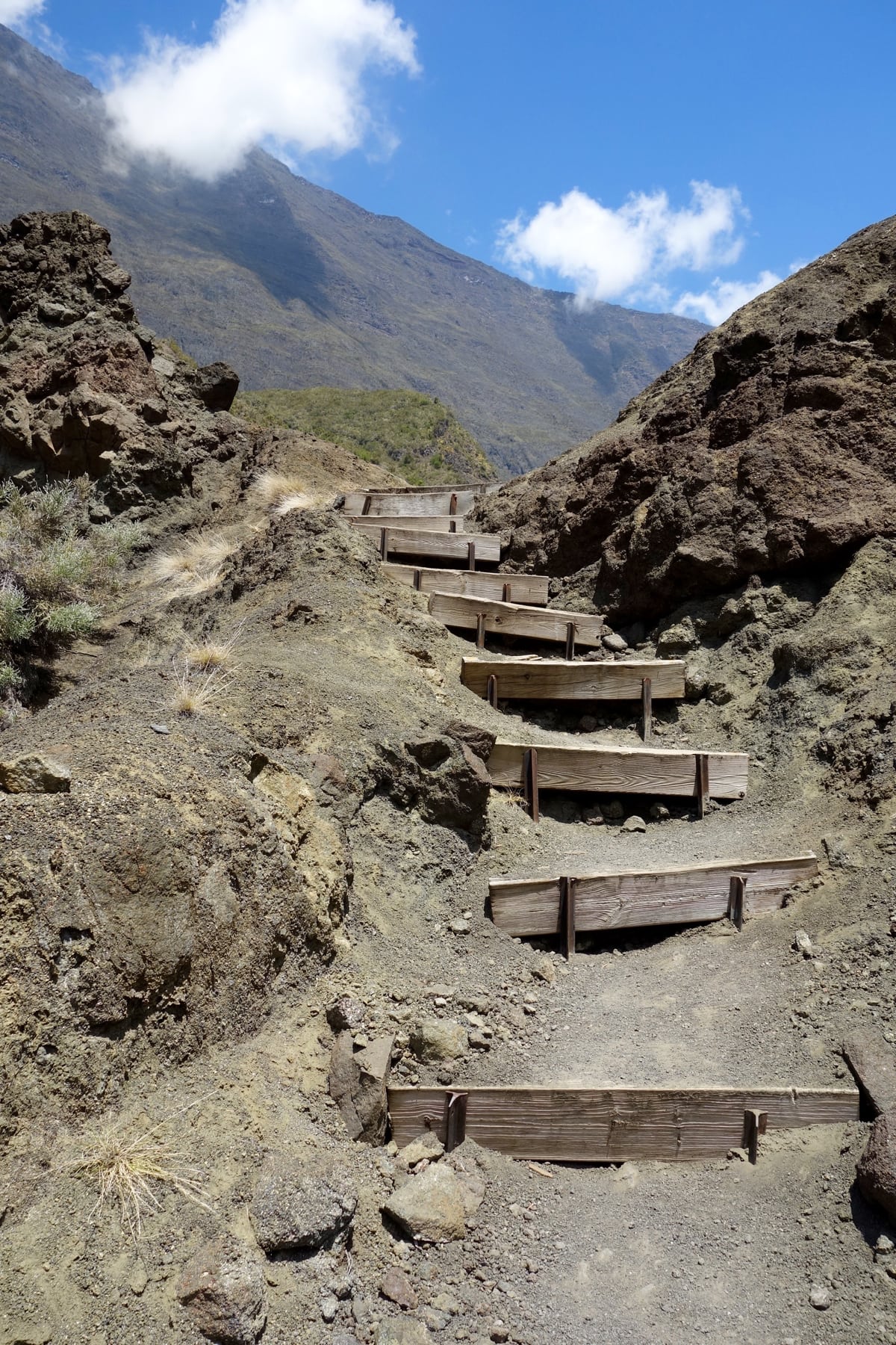 La Reunion - stairs on a trail