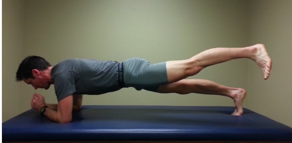 Low Back Pain - Plank Plus Leg Extension
