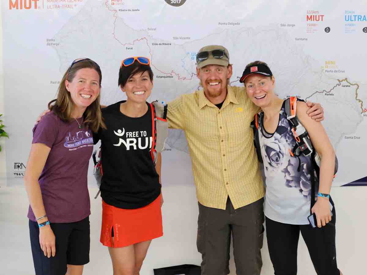 Madeira Island Ultra-Trail check-in with friends