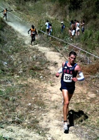 Max King en route to winning the 2011 World Mountain Running Championships. Max King 2011 World Mountain Running Championships