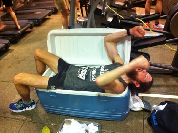 Michael Wardian - unofficial 50k treadmilll world record
