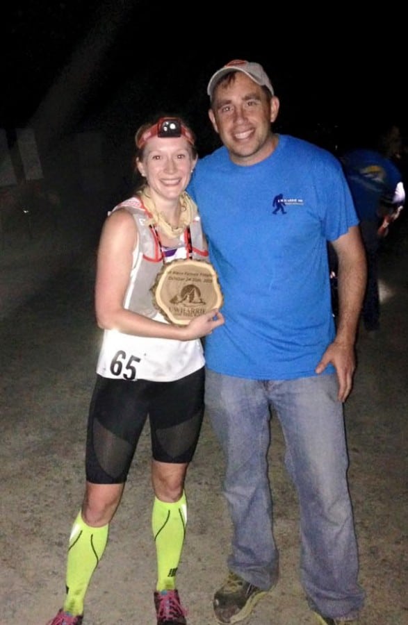 Natalie Halapin - 2015 Uwharrie 100k champion - by Uwharrie Mountain 100 Mile Trail Run