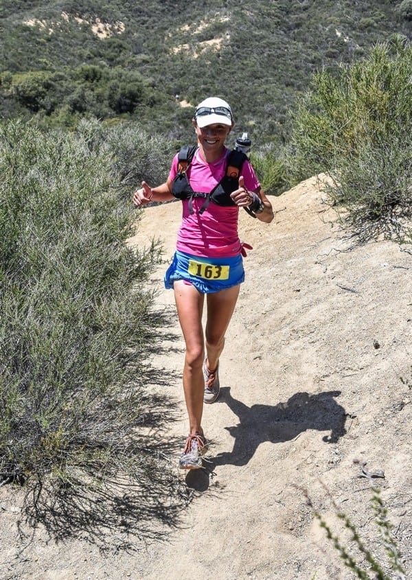 Rachel Ragona, Leona Divide 50 Mile women's winner. Photo: Howie Stern