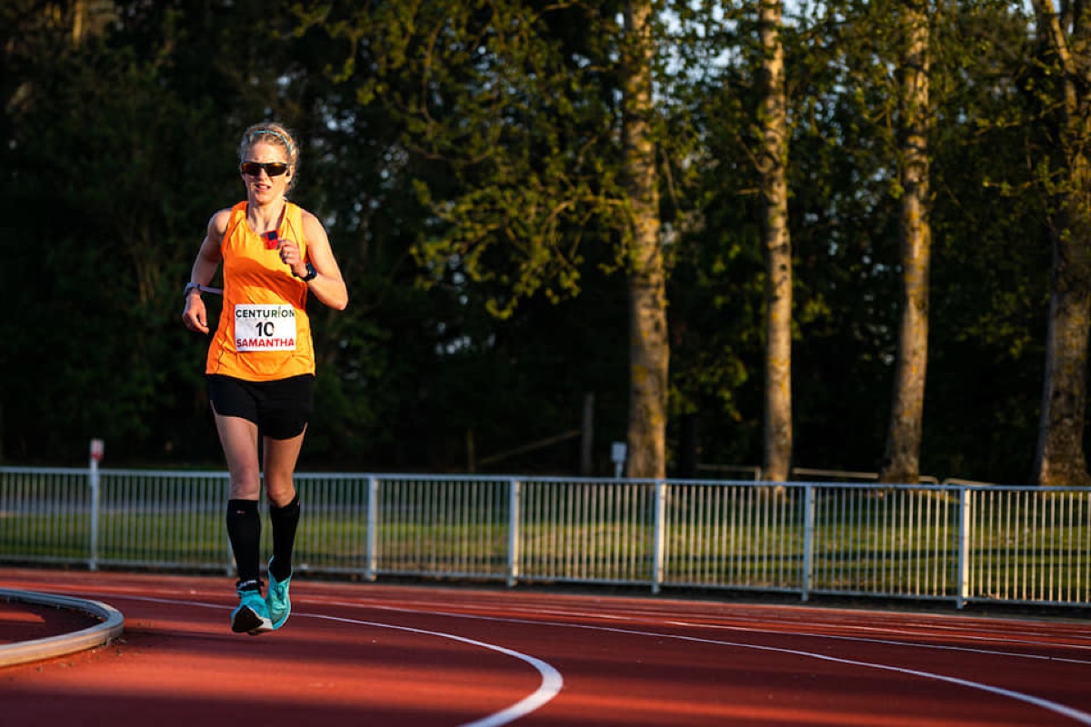 Samantha Amend - 100 Mile British National Record - 2021 Centurion Running Track 100 Mile
