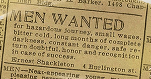 Sir Ernest Henry Shackleton ad
