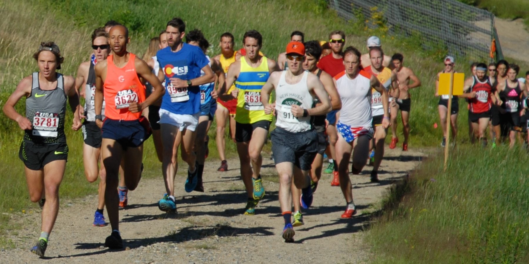 Start of the 2016 US Mountain Running Championships men's race