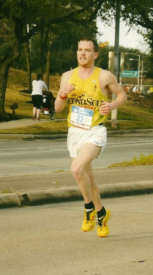 Tony Migliozzi - setting his 21727 PR at the 2015 Houston Marathon