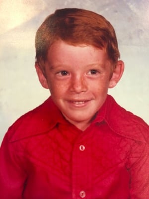 Ty Draney as a kid