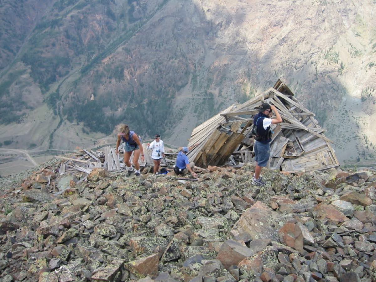 Some after Hardrock fun in 2001 with Charlie Thorn, Bob Boeder and John Robinson. Photo: Mike Price