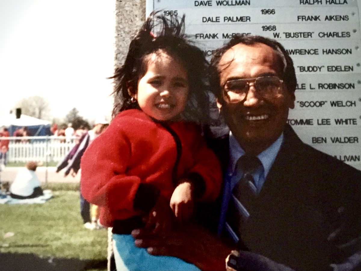 Jordan Marie Daniel with her grandfather