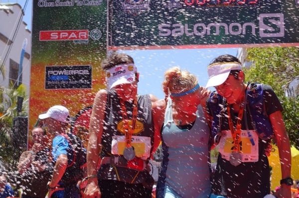 Women's podium - 2014 Transvulcania Ultramarathon