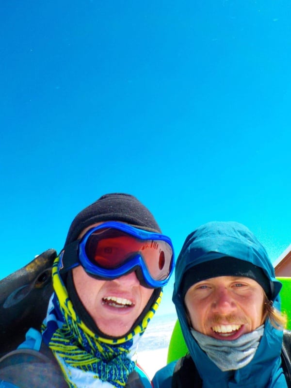 Zach Miller and Brandon Stapanowich summit Pikes Peak